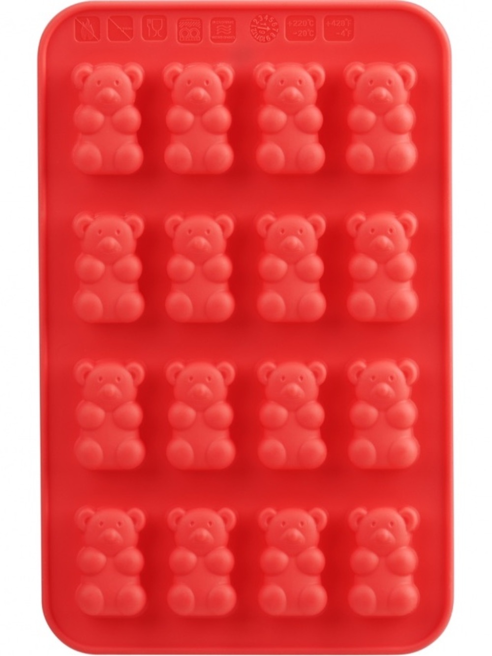 Trudeau Silicone Gummy Bear Mold Tray – 16 Cavities